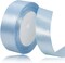 Solid Color Light Blue Satin Ribbon, 1 Inches x 25 Yards Fabric Satin Ribbon